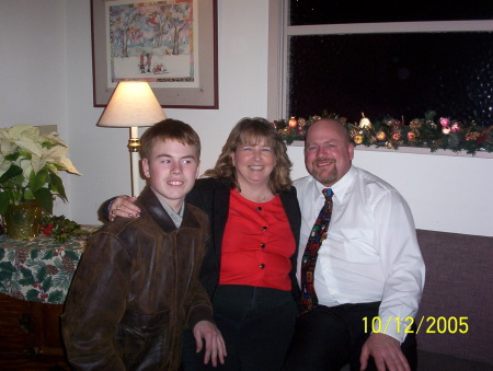 Matthew our youngest son , myself with hubby Rick