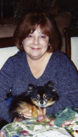 Me and "Willie" a rescued pomeranian, 2004