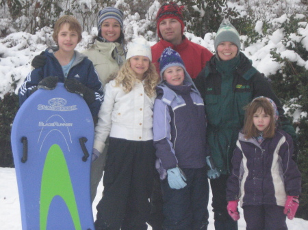 Sledding with the family