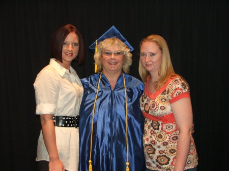 My graduation from MedVance with my two girls