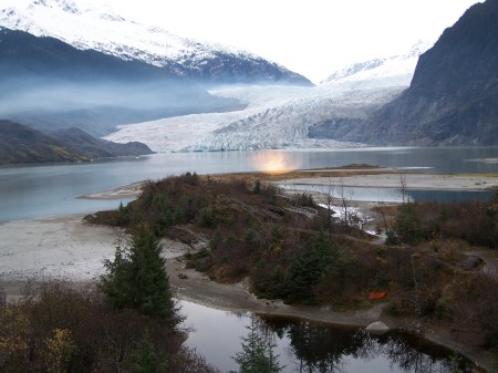 Mendenhall Glacier in Juneau, Alaska