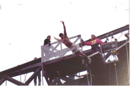 Bungy Jumping in Queenstown, New Zealand 1989