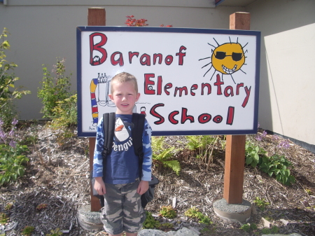 Casey my youngest ready for First Grade.