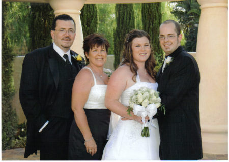 parents and bride and groom