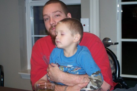 My son Justin and grandson Ray