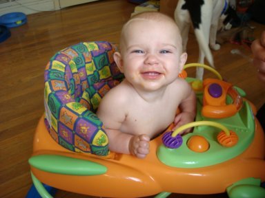Ashlyn, 6 months.  Two teeth.