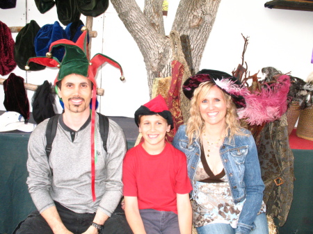 My husband, son, and me at Renaissance Faire