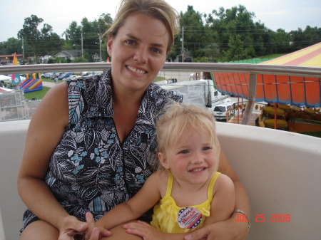 Tracy and Aubrey at the fair this summer.