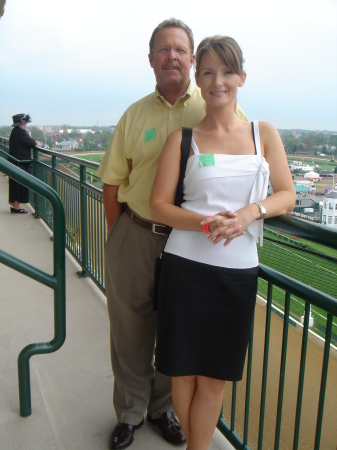 Me and my husband "Tim" at the Kentucky Derby