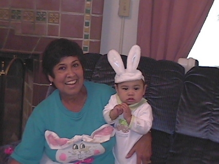 Grandma & JAC Easter Ears 2002
