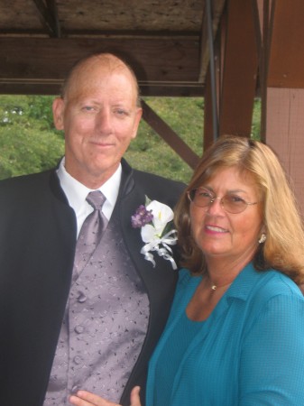 Me and my wife Sandra at wedding in 2005.