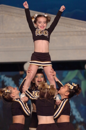 Caroline Cheerleading; April 2008