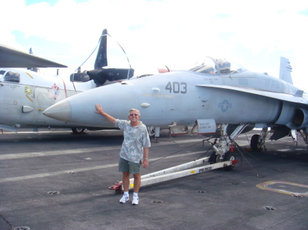 Cal aboard USS Nimitz  CVN 68