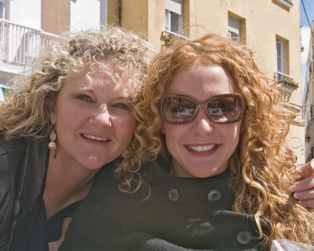 Cathy and Bonnie in Cadiz, Spain