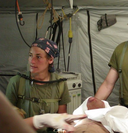 O. R. tent in Iraq