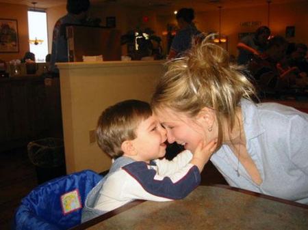 Ian and mommy.. how sweet