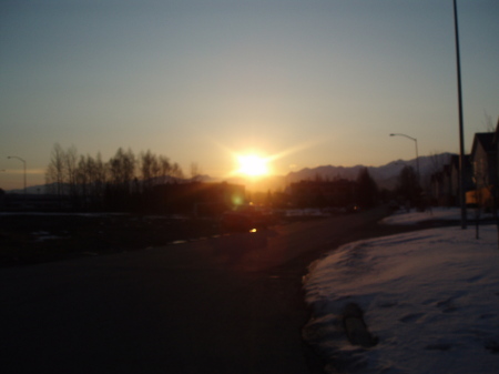 Sunrise in Anchorage AK