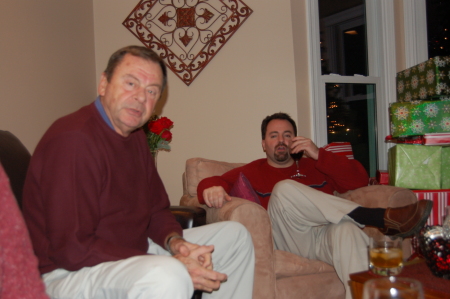 Dad and I in Christmas in 2007