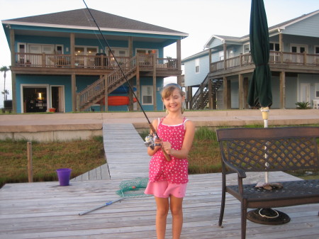 My Daugher Liv working on her fishing skill