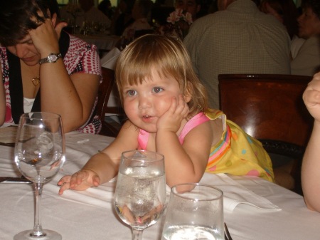 Bailyn at Dinner on Cruise