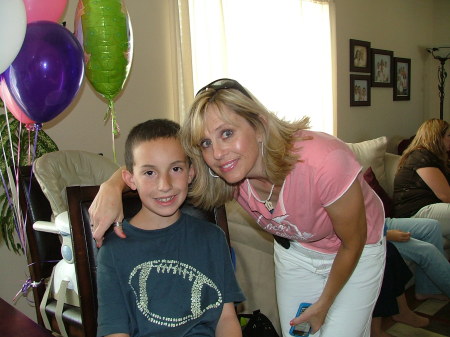 Me and my Grandson at Bday Party Sept 08