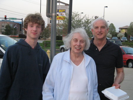 Son Matthew, my Mom, and my brother Jeff