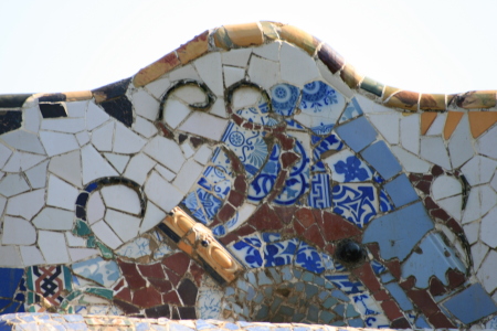 Rooftop bench at Park Gaudí