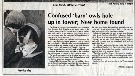 Water Tower and Owl Story
