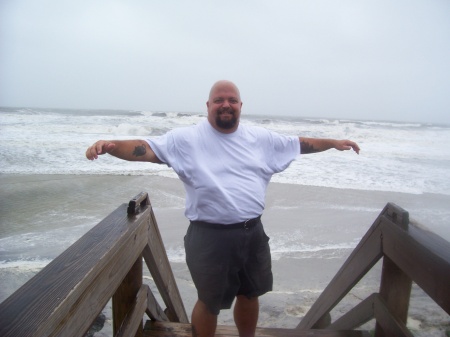 Robert at the Beach before TS Fay