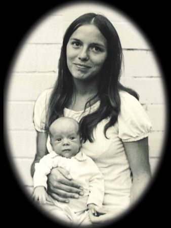 Wanda Pefater with her first New Born Baby