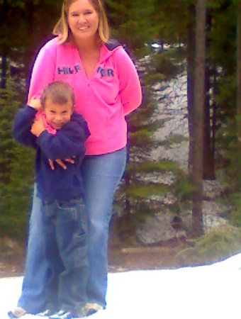 Gage and I in the snow