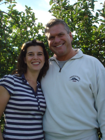 Sonya and I, apple picking day