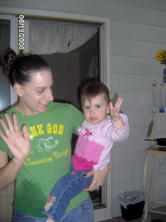 My Older daughter Christal and Addie
