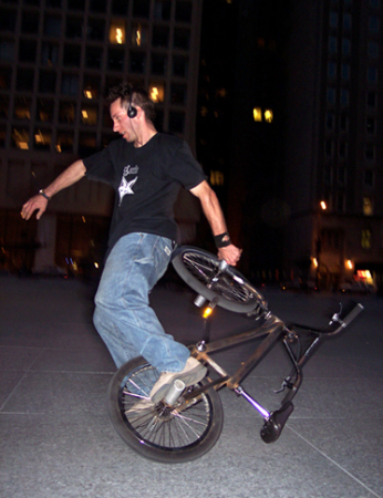 At Daley Plaza Bmx photoshoot in May 2005