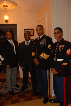 Tony,Rodney,Wm, & Jaime (TUTT) MEN IN UNIFORM