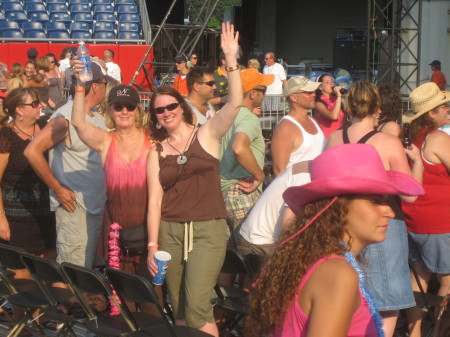 My Mom at Kenny Chesney Concert July 2008