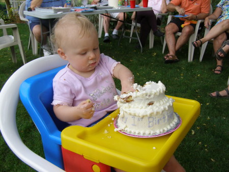 rachel digging in