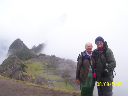 Stan  and Elke at Machu Picchu