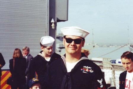 Decom ceremony on the U.S.S. Cook