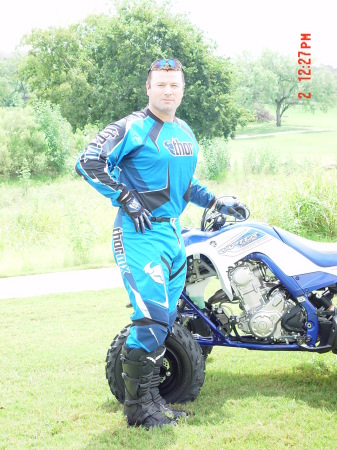 Me at the track with my Yamaha 700R Quad
