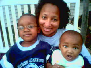 Anita and granson Tre & CJ