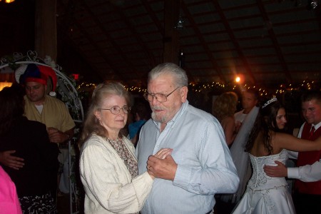 Mom and Dad dancing at a wedding...