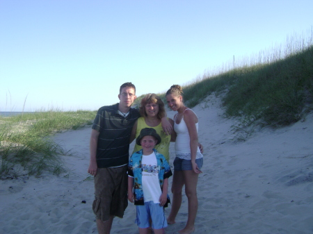 Me, Justin, Hilary and Adam  Outer Banks NC