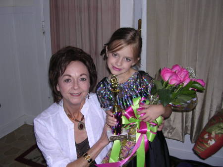 Sharon with Julia.....after Dance recital