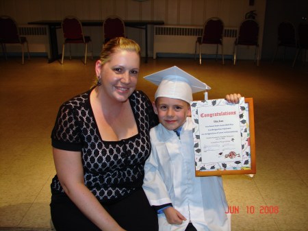 Me and Ethan at kindergarten graduation.
