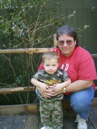 Me and my grandson Dakota at the zoo