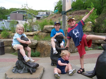 Playing at the zoo