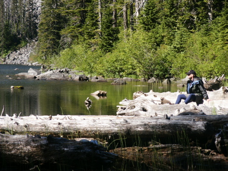 Enjoying a quiet morning in the mountains