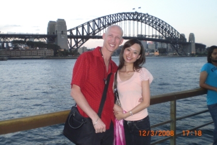 Sydney Bridge with Junko