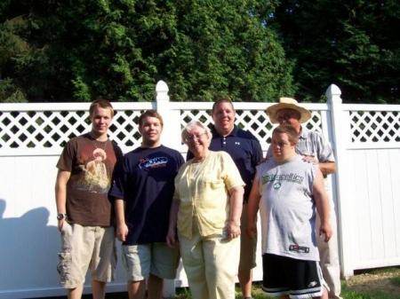 Our four grandsons - A party in NH